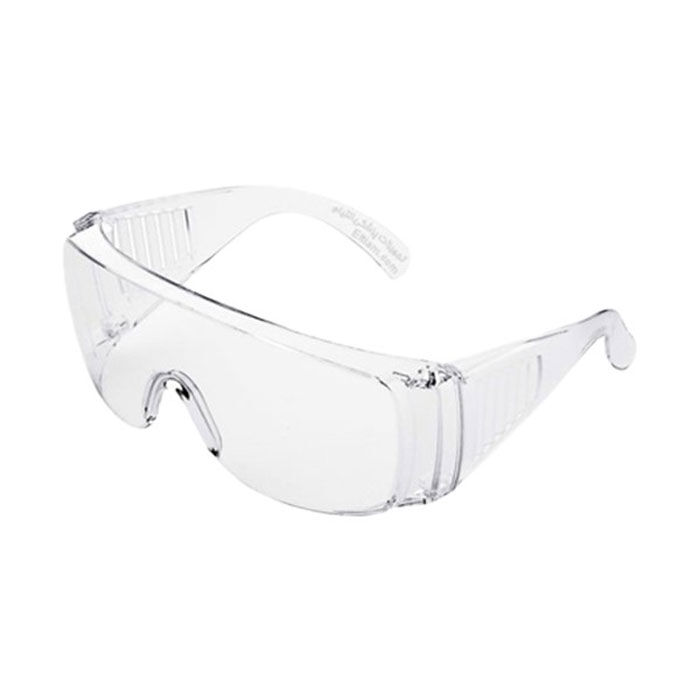 قیمت عینک ایمنی تک پلاست مدل کرکره ای سفید